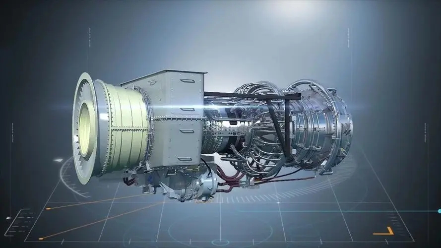 重庆三维动画展现燃气轮机内部杂乱的机械结构